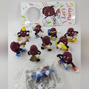 Bundle California Raisins 1987-88 Vintage Figures Skateboard Guitar Surf BoomBox